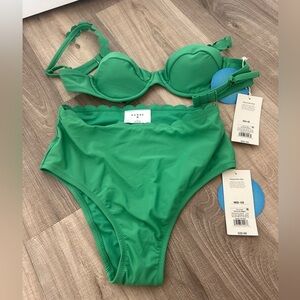 Green Two piece swimsuit